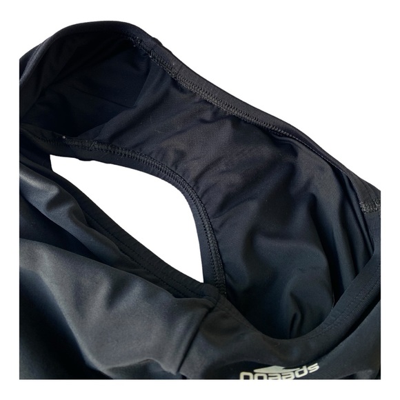 Speedo Womens Racerback Solid One-Piece Powerflex Size 18 Swimsuit - Picture 3 of 10